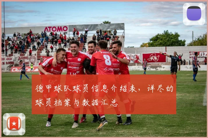 德甲球队球员信息介绍表，详尽的球员档案与数据汇总